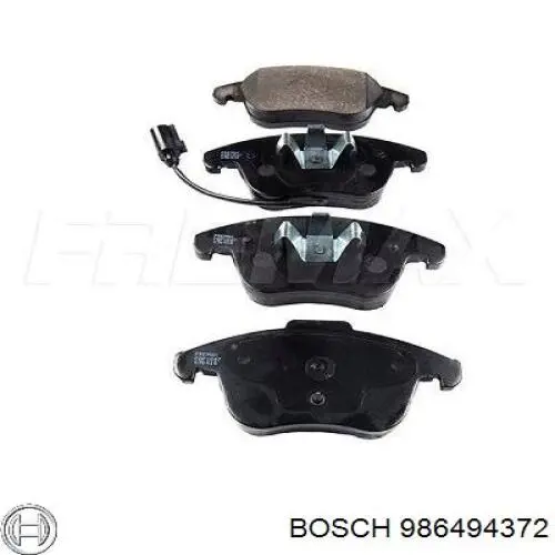 Klocki hamulcowe przednie tarczowe Bosch 986494372 cena, od 35,38 USD