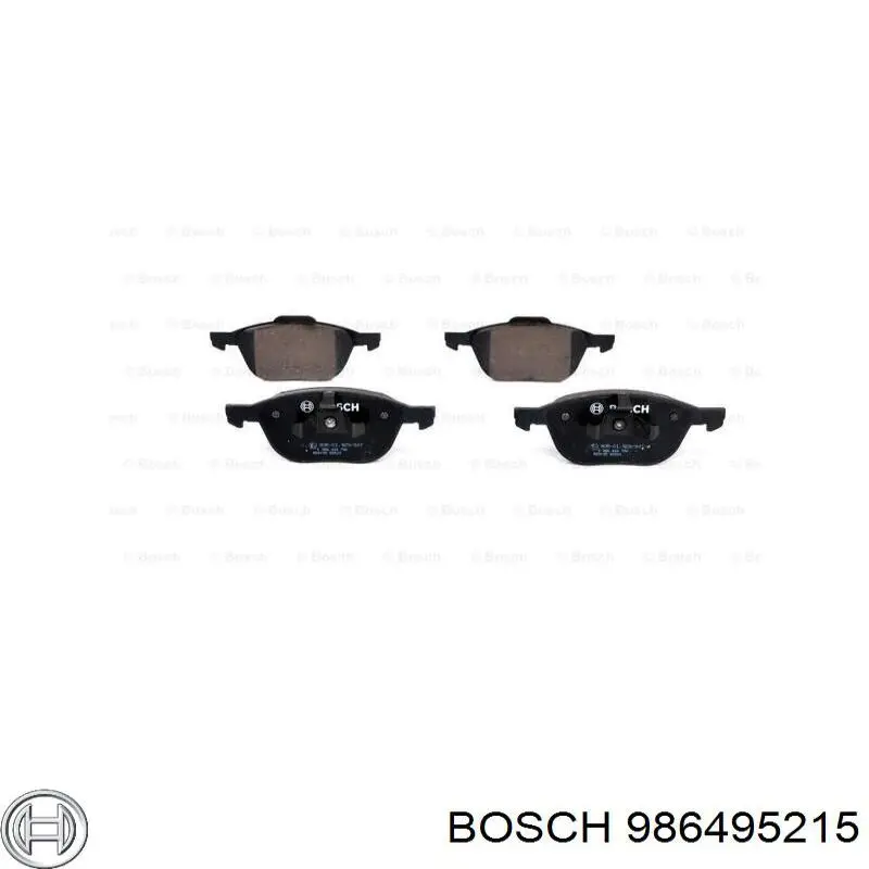 986495215 Bosch Klocki hamulcowe przednie tarczowe