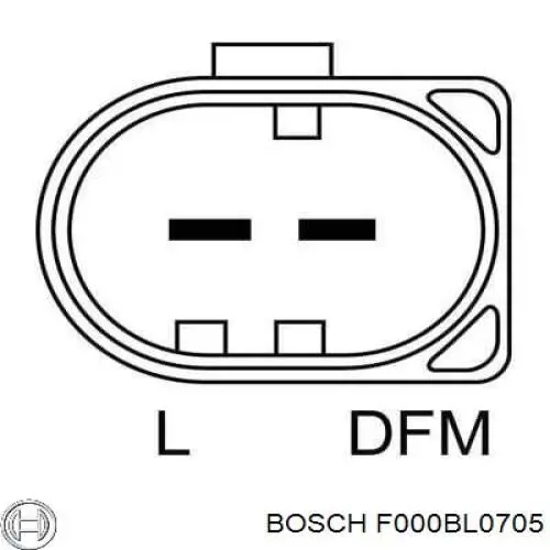 Alternator Bosch F000BL0705 cena, od 104,35 USD