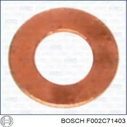 Pierścień uszczelniający wtryskiwacza F002C71403 Bosch