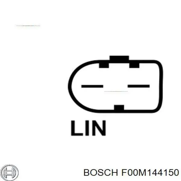 Regulator alternatora (przekaźnik ładowania) F00M144150 Bosch