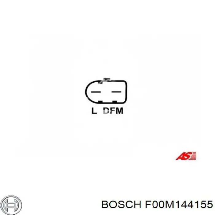 F00M144155 Bosch Regulator alternatora (przekaźnik ładowania)