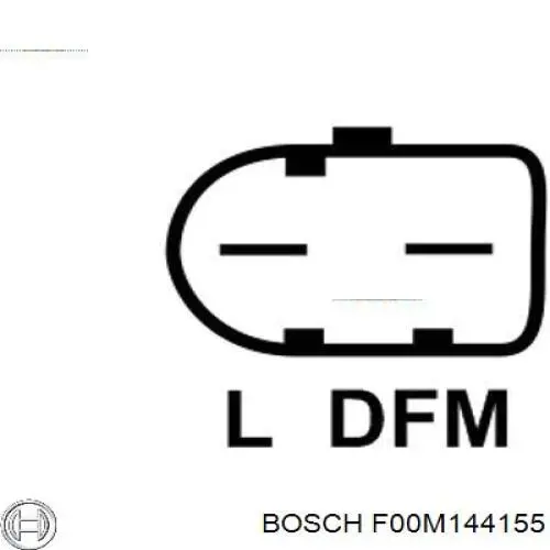 Do koszyka F00M144155 Bosch Regulator alternatora (przekaźnik ładowania)