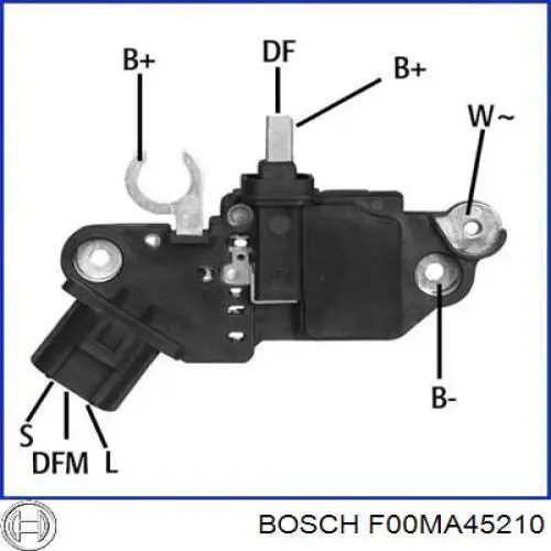 Regulator alternatora (przekaźnik ładowania) Bosch F00MA45210 cena, od 35,71 USD