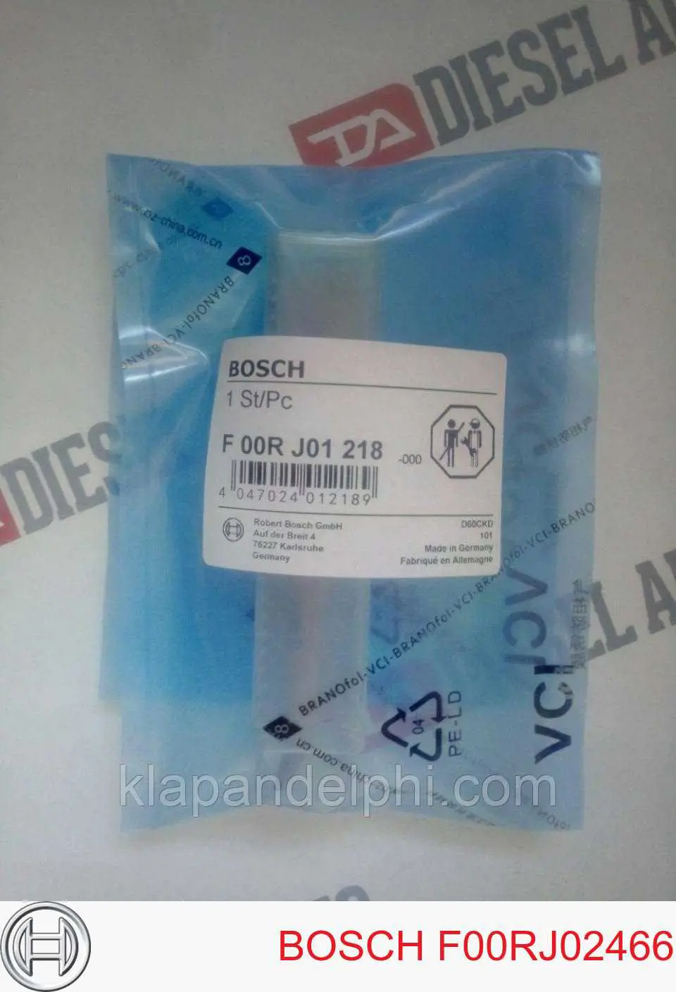 F00RJ02466 Bosch Zawór wtryskiwacza