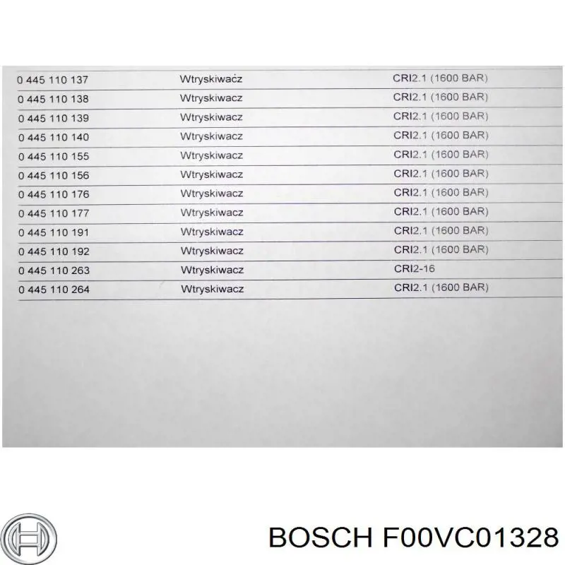 Zawór wtryskiwacza Bosch F00VC01328 cena, od 39,77 USD