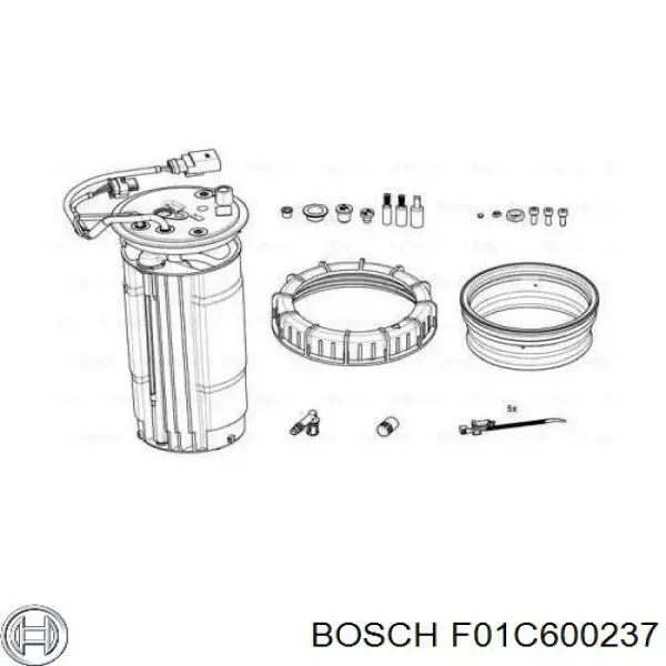 Blok podgrzewania paliwa Bosch F01C600237