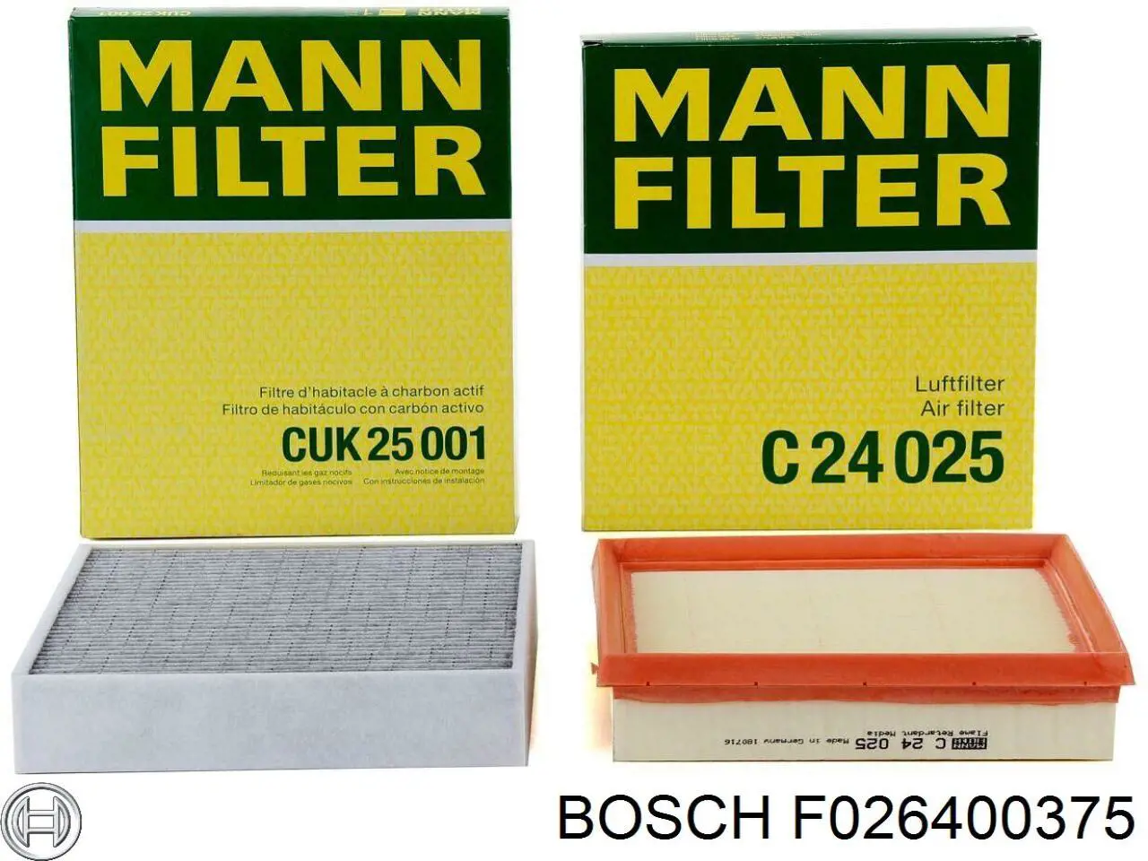 F026400375 Bosch filtr powietrza