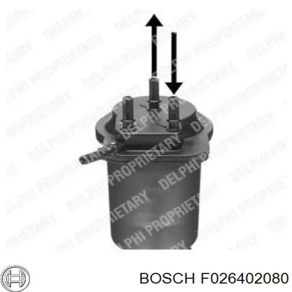 Do koszyka F026402080 Bosch Filtr paliwa