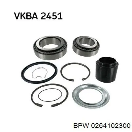 Łożysko piasty przedniej BPW 0264102300