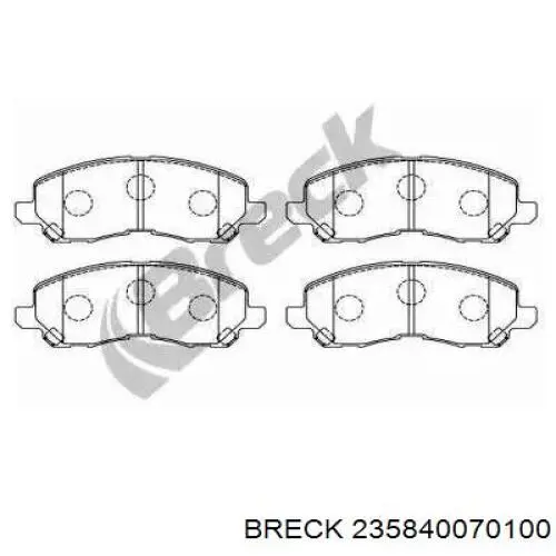 23584 00 701 00 Breck klocki hamulcowe przednie tarczowe