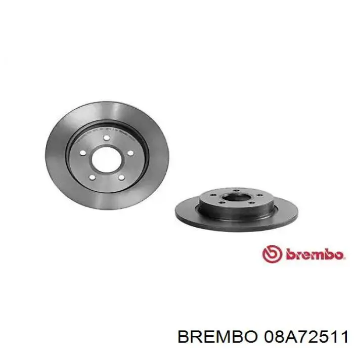Tarcza hamulcowa tylna Brembo 08A72511 cena, od 63,06 USD