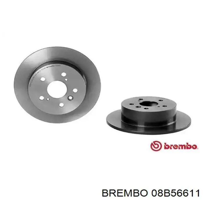 Tarcza hamulcowa tylna Brembo 08B56611 cena, od 59,43 USD