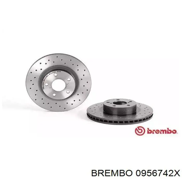 Tarcza hamulcowa przednia Brembo 0956742X cena, od 61,57 USD
