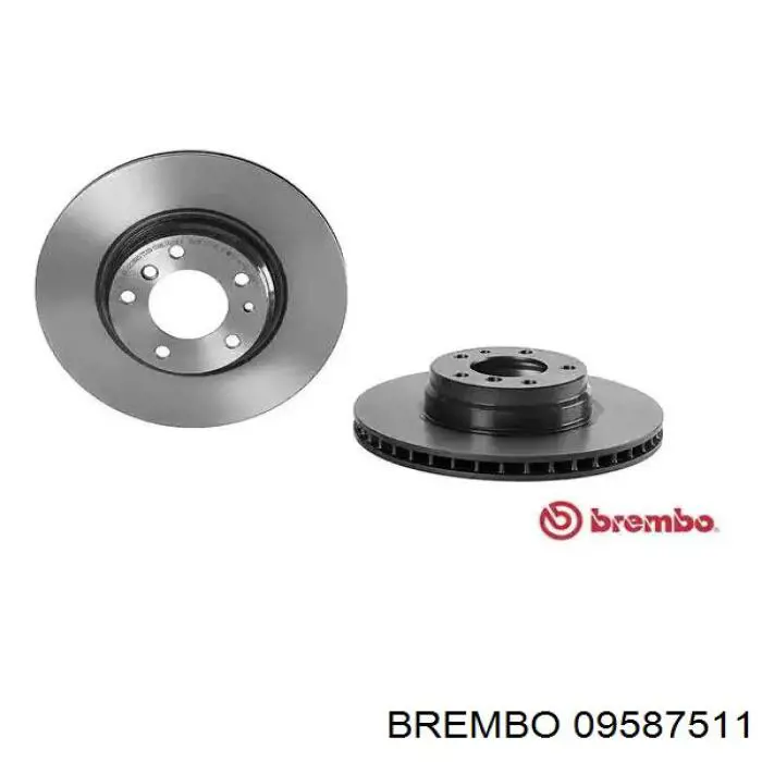 09587511 Brembo tarcza hamulcowa przednia