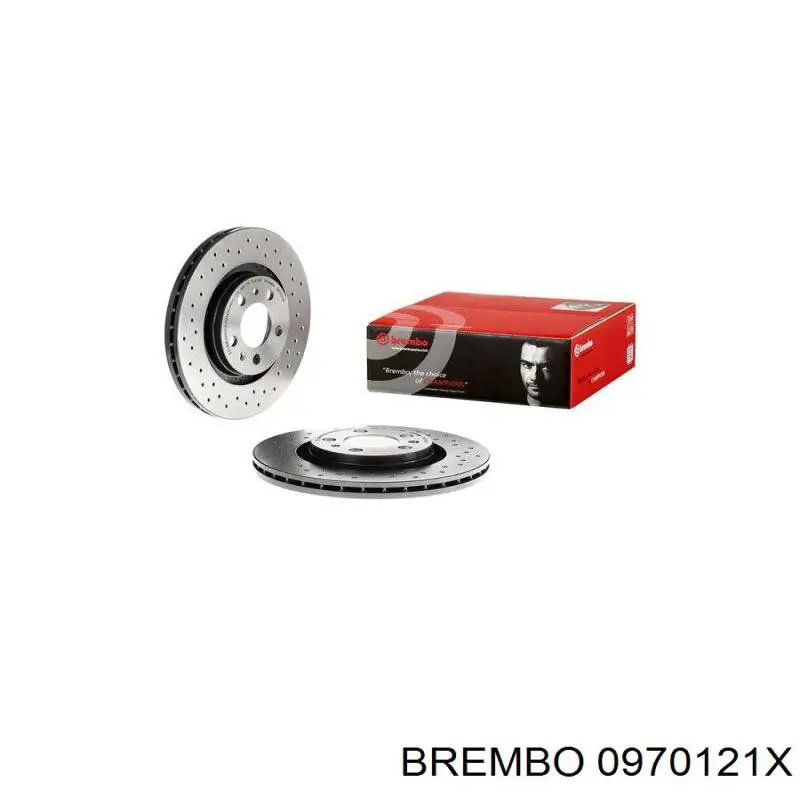 Tarcza hamulcowa przednia Brembo 0970121X cena, od 68,84 USD
