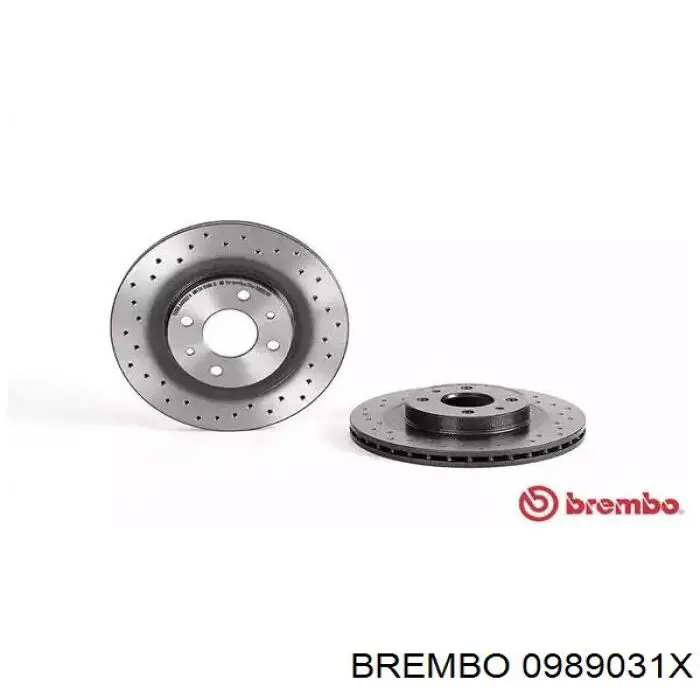 0989031X Brembo tarcza hamulcowa przednia