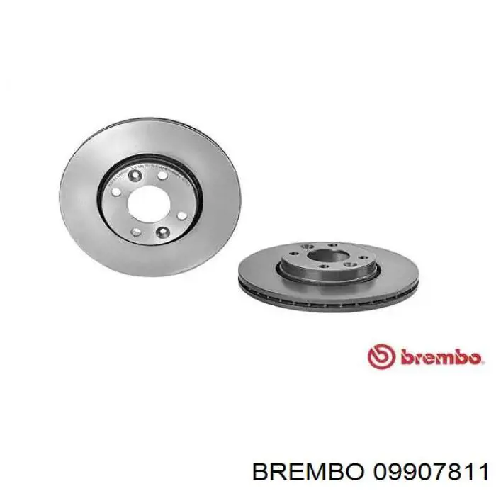 Tarcza hamulcowa przednia Brembo 09907811 cena, od 64,38 USD