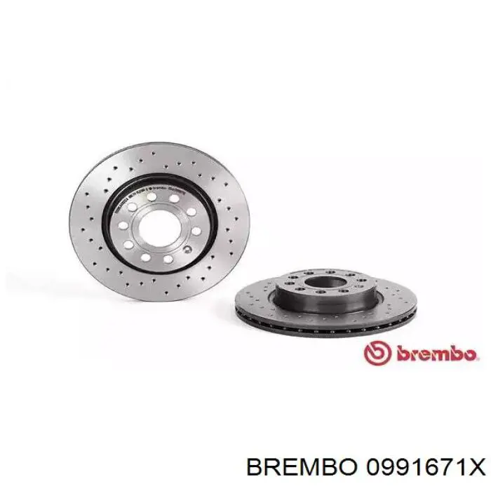 09.9167.1X Brembo tarcza hamulcowa przednia