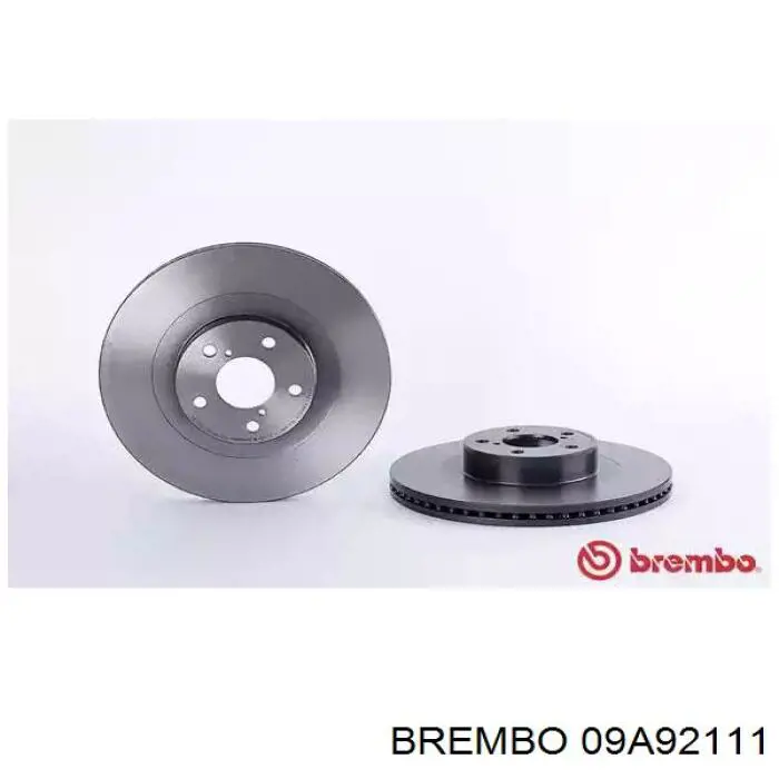 Tarcza hamulcowa przednia Brembo 09A92111 cena, od 78,56 USD