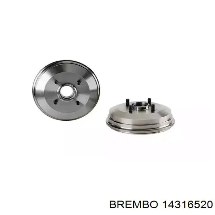 14.3165.20 Brembo bęben hamulcowy tylny