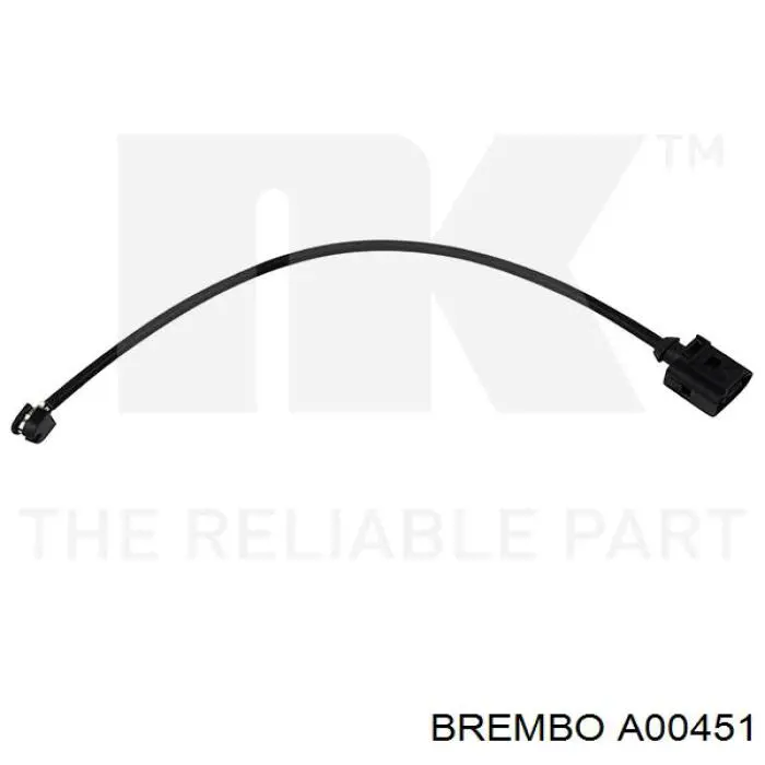 Czujnik zużycia klocków hamulcowych przedni Brembo A00451 cena, od 5,73 USD