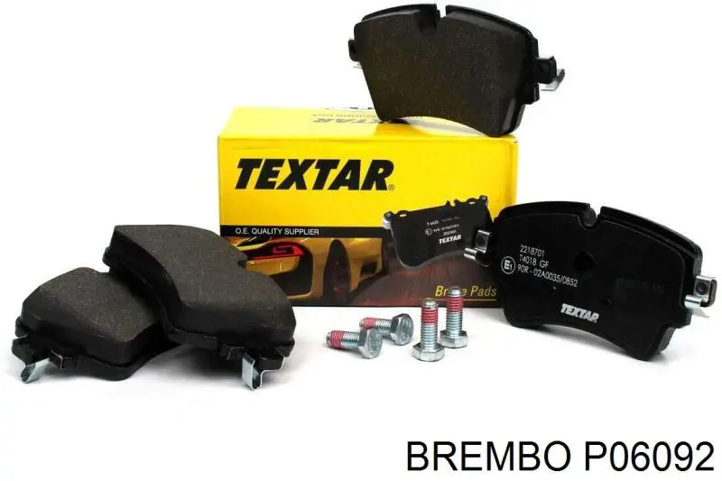 Klocki hamulcowe przednie tarczowe Brembo P06092 cena, od 41,93 USD