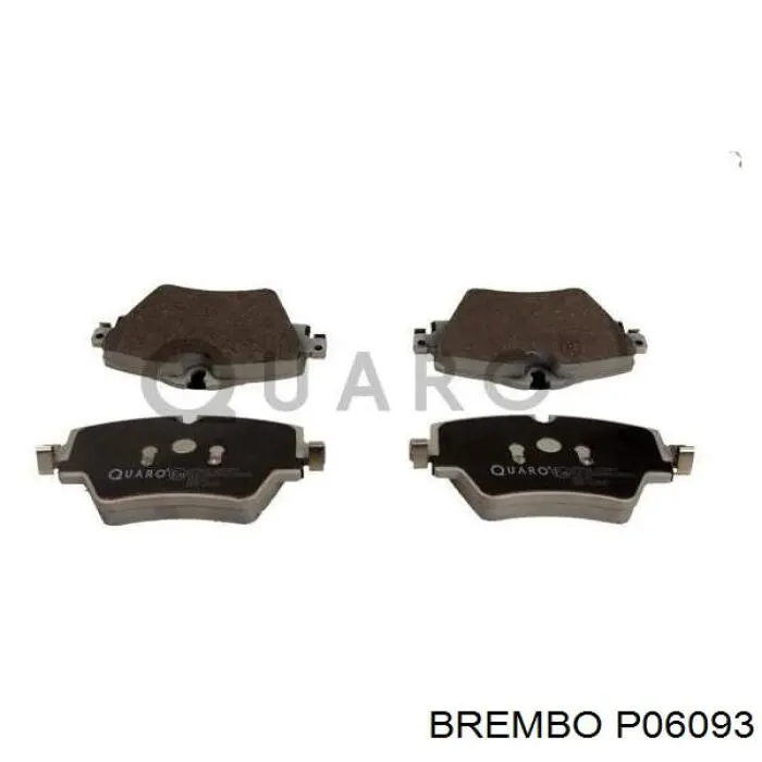 Klocki hamulcowe przednie tarczowe Brembo P06093 cena, od 37,92 USD