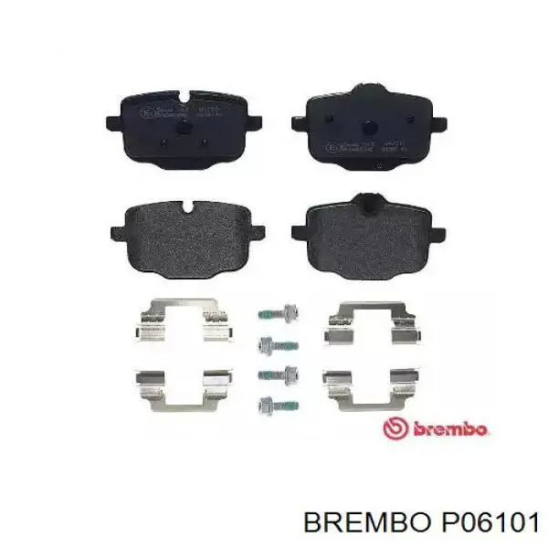 Okładziny (klocki) do hamulców tarczowych tylne Brembo P06101 cena, od 29,63 USD