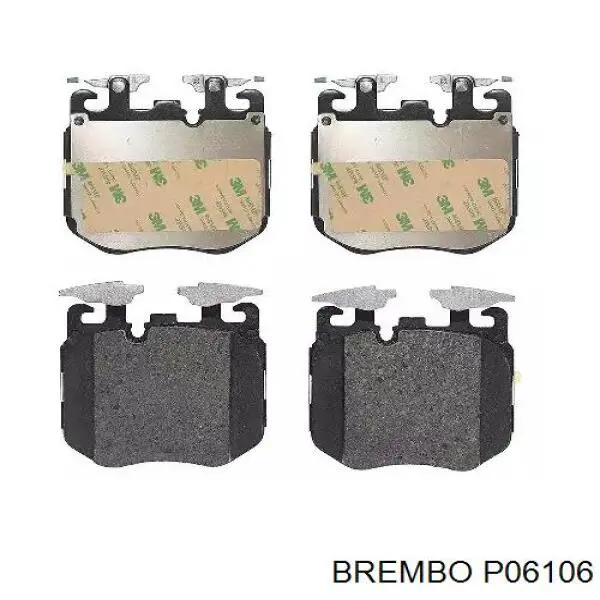 Klocki hamulcowe przednie tarczowe Brembo P06106 cena, od 79,16 USD