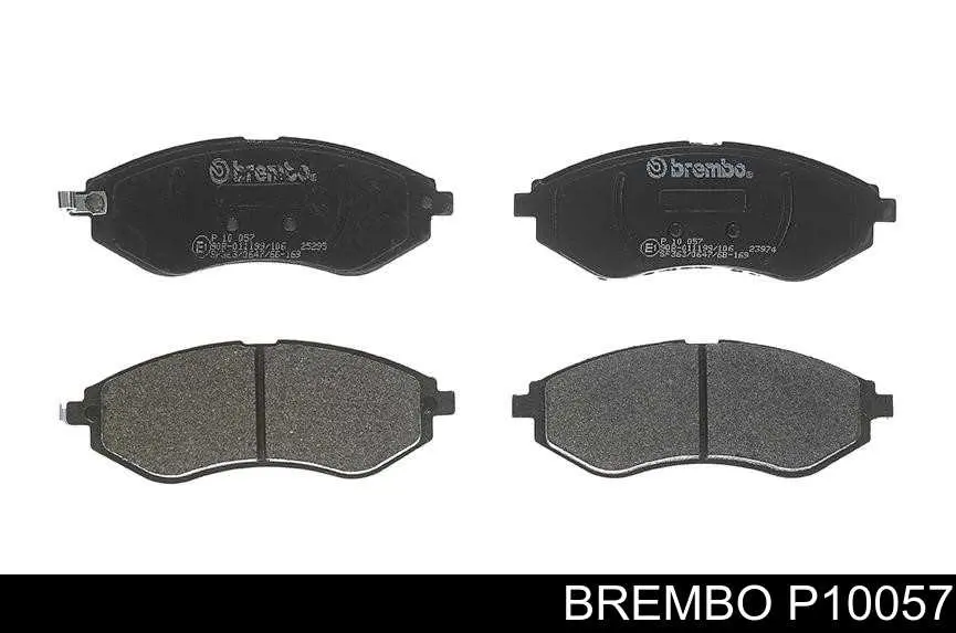 P10057 Brembo klocki hamulcowe przednie tarczowe