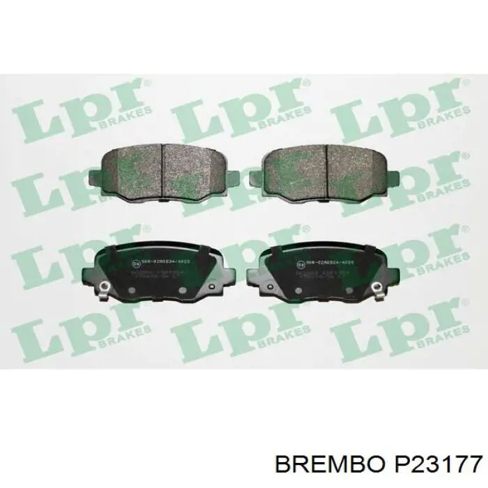 Okładziny (klocki) do hamulców tarczowych tylne Brembo P23177 cena, od 26,92 USD