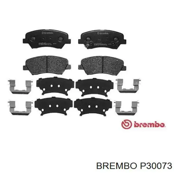 Klocki hamulcowe przednie tarczowe Brembo P30073 cena, od 27,55 USD