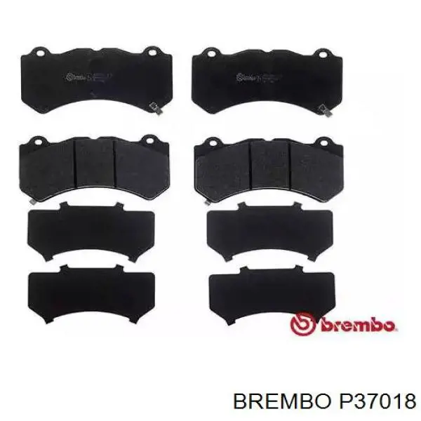 P 37 018 Brembo klocki hamulcowe przednie tarczowe