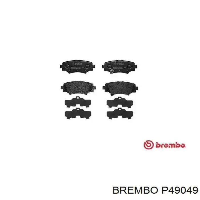 Okładziny (klocki) do hamulców tarczowych tylne Brembo P49049 cena, od 25,06 USD