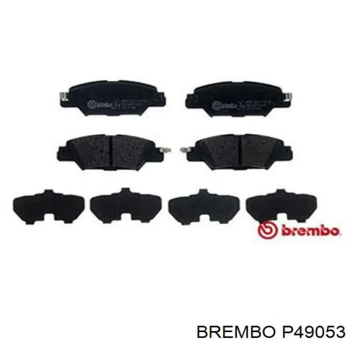 Okładziny (klocki) do hamulców tarczowych tylne Brembo P49053 cena, od 26,82 USD