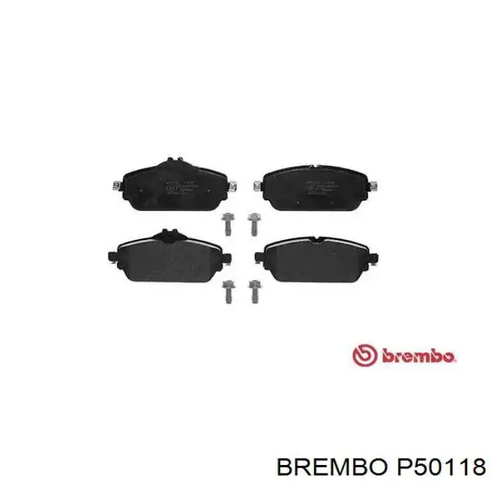 P50118 Brembo klocki hamulcowe przednie tarczowe