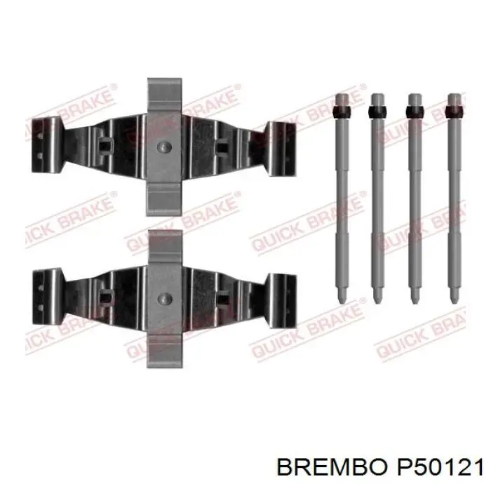 Klocki hamulcowe przednie tarczowe Brembo P50121 cena, od 89,73 USD