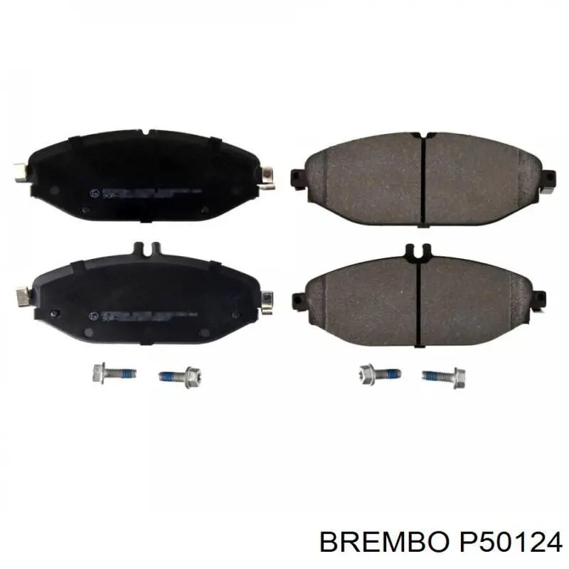 P50124 Brembo klocki hamulcowe przednie tarczowe