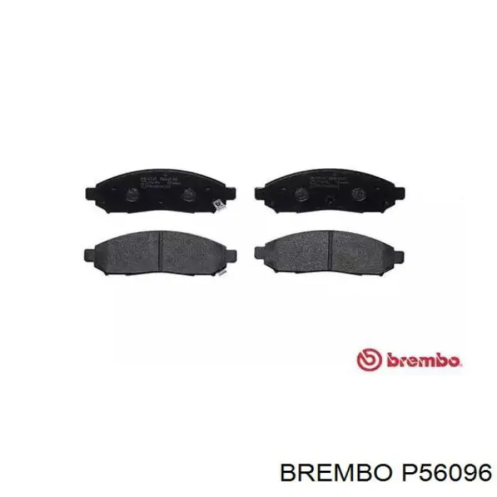 Klocki hamulcowe przednie tarczowe Brembo P56096 cena, od 29,66 USD