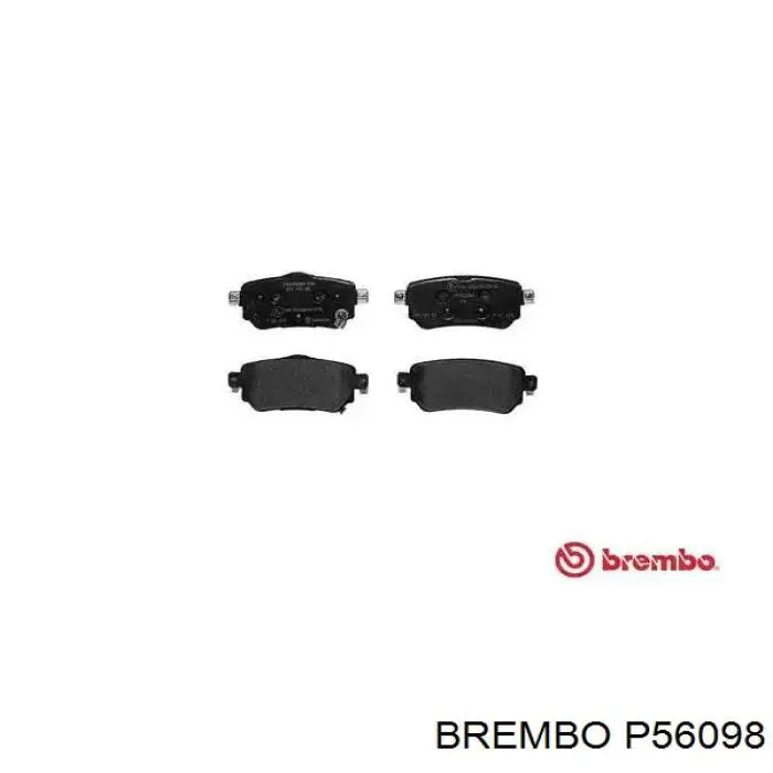 Okładziny (klocki) do hamulców tarczowych tylne Brembo P56098 cena, od 25,78 USD