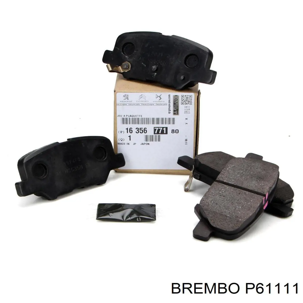 Okładziny (klocki) do hamulców tarczowych tylne Brembo P61111 cena, od 23,67 USD