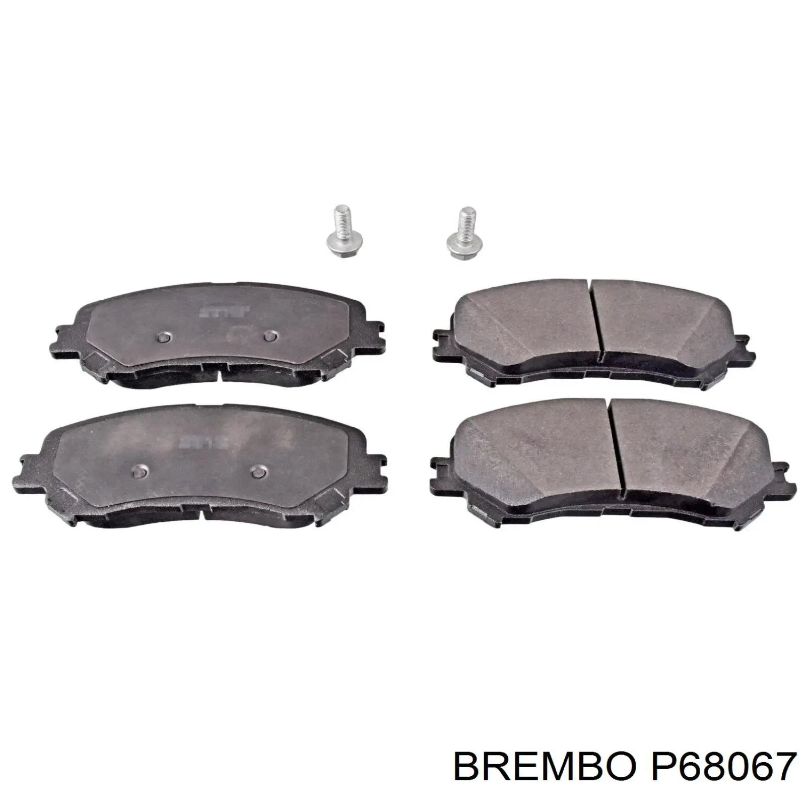 Klocki hamulcowe przednie tarczowe Brembo P68067 cena, od 37,08 USD