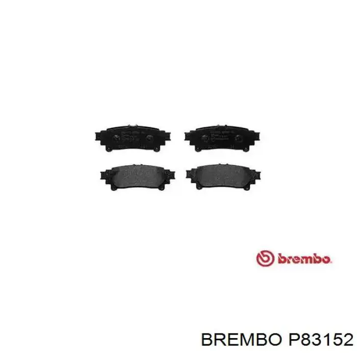 Okładziny (klocki) do hamulców tarczowych tylne Brembo P83152 cena, od 23,18 USD