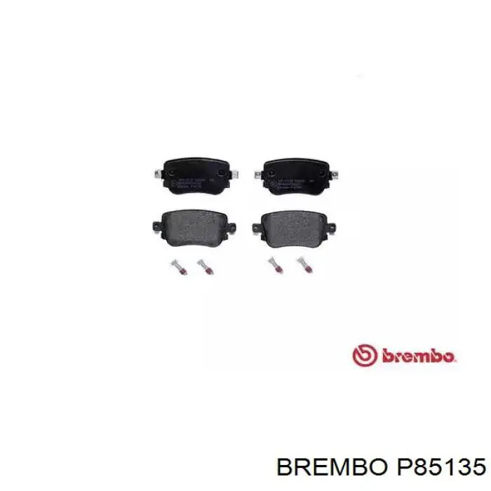 Okładziny (klocki) do hamulców tarczowych tylne Brembo P85135 cena, od 26,21 USD