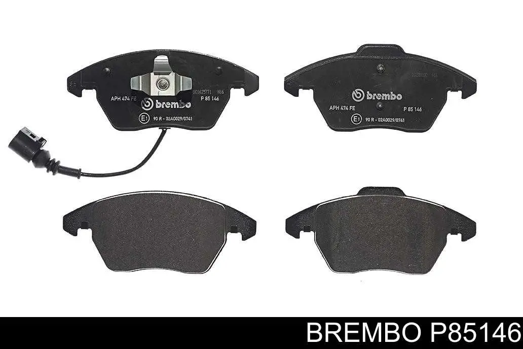 P85146 Brembo klocki hamulcowe przednie tarczowe