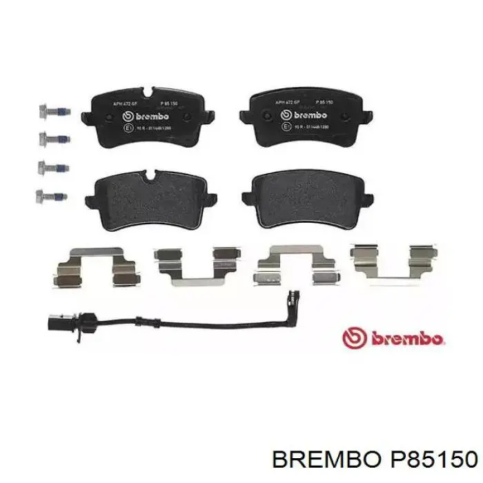 Okładziny (klocki) do hamulców tarczowych tylne Brembo P85150 cena, od 30,27 USD