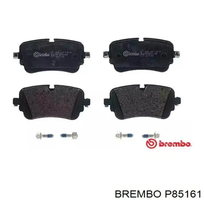 Okładziny (klocki) do hamulców tarczowych tylne Brembo P85161 cena, od 40,71 USD
