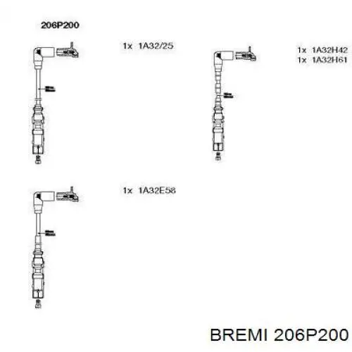Zestaw przewodów wysokiego napięcia Bremi 206P200 cena, od 49,20 USD