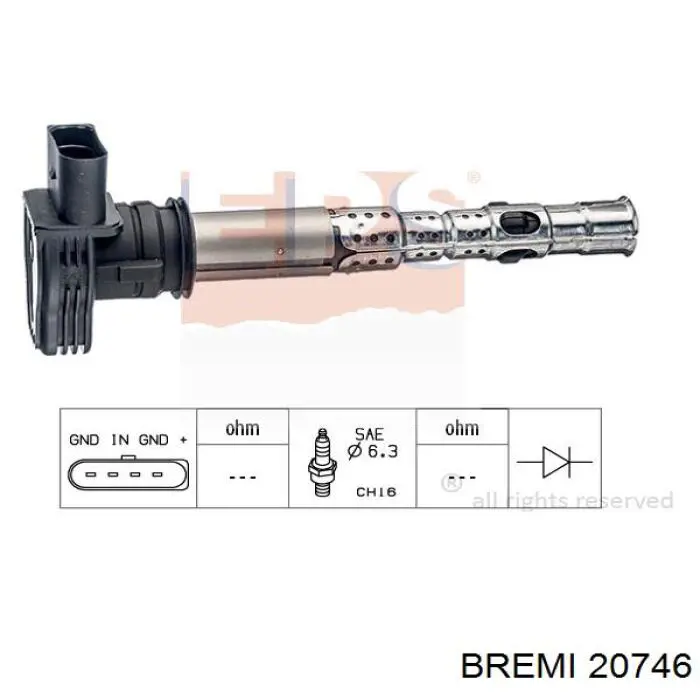 Cewka zapłonowa Bremi 20746 cena, od 31,10 USD